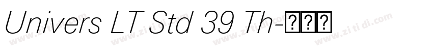 Univers LT Std 39 Th字体转换 Univers LT Std 39 Th字体转换